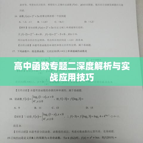 高中函數專題二深度解析與實戰(zhàn)應用技巧