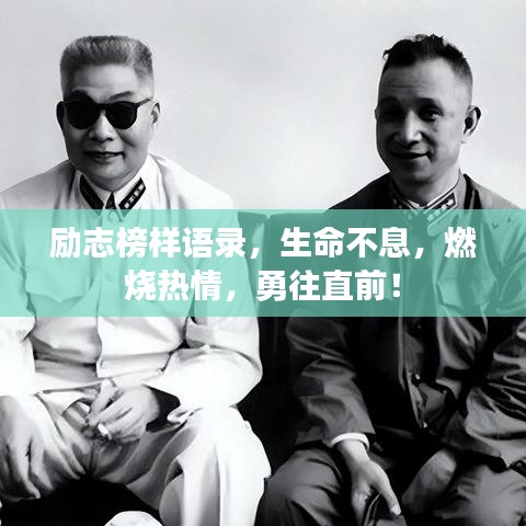 勵(lì)志榜樣語(yǔ)錄，生命不息，燃燒熱情，勇往直前！