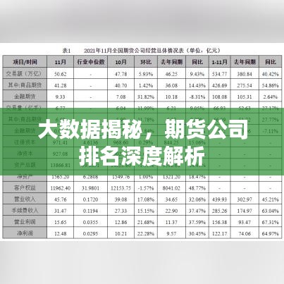 大數(shù)據(jù)揭秘，期貨公司排名深度解析