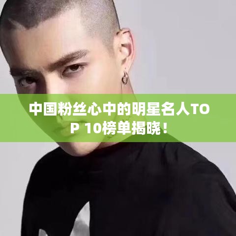 中國粉絲心中的明星名人TOP 10榜單揭曉！