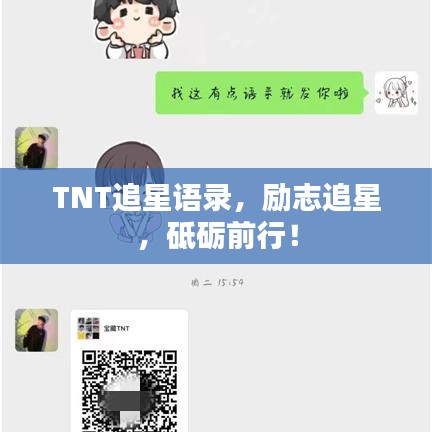 TNT追星語錄，勵志追星，砥礪前行！