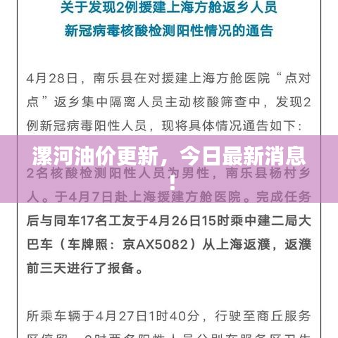 漯河油價更新，今日最新消息！